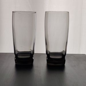 MCM | smoke glass | square shape tumblers
